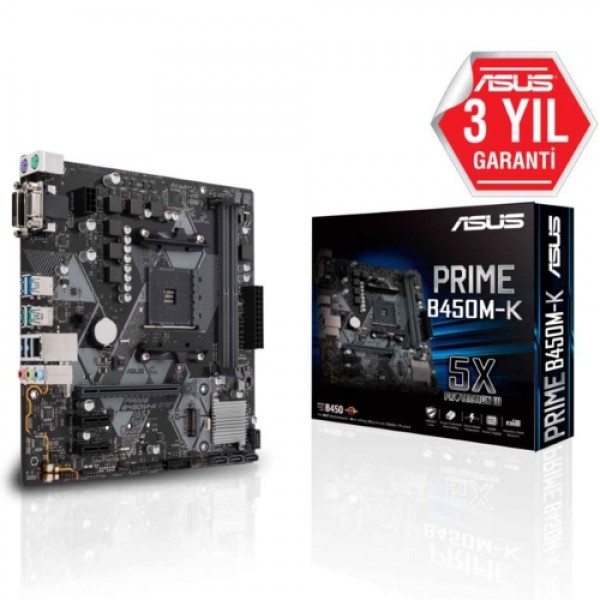 Asus PRIME B450M-K DDR4 S+V+GL AM4 (mATX)