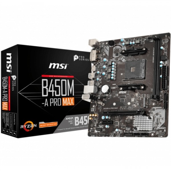 MSI B450M-A PRO MAX DDR4 3466Mhz S+VGA+GLAN AM4