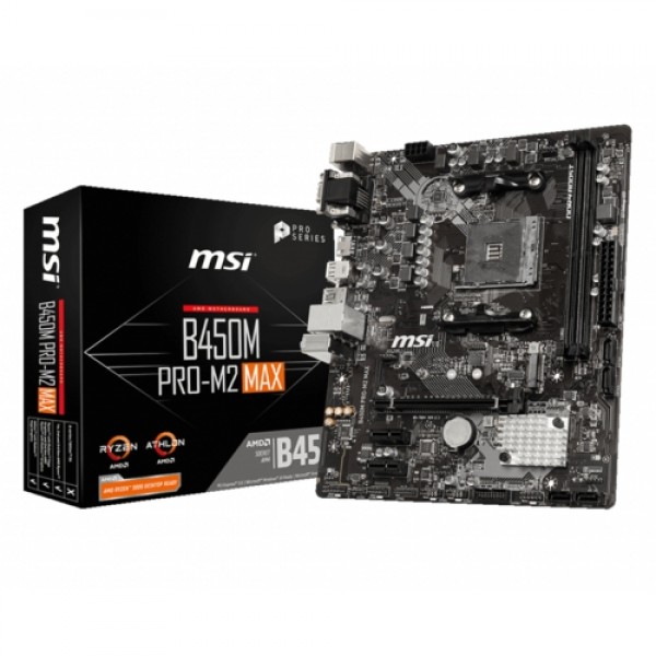 MSI  B450M PRO-M2 MAX DDR4 S+VGA+GLAN AM4