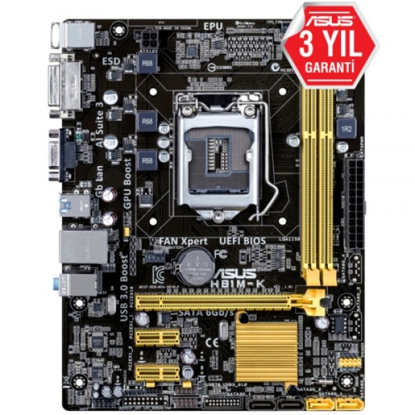 Asus H81M-K DDR3 S+V+GL 1150p (mATX) 