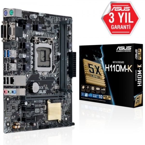 Asus H110M-K DDR4 S+V+GL 1151p (mATX)