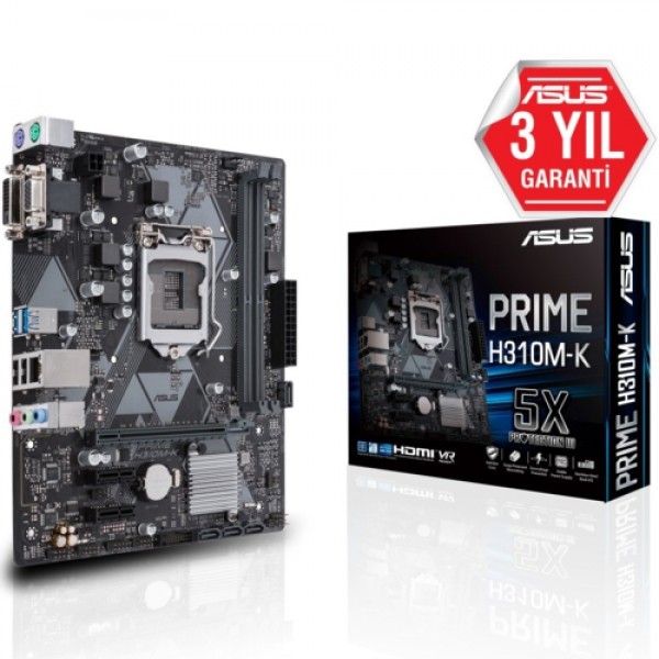 Asus PRIME H310M-K R2.0 DDR4 2666MHz S+V+GL 1151p8