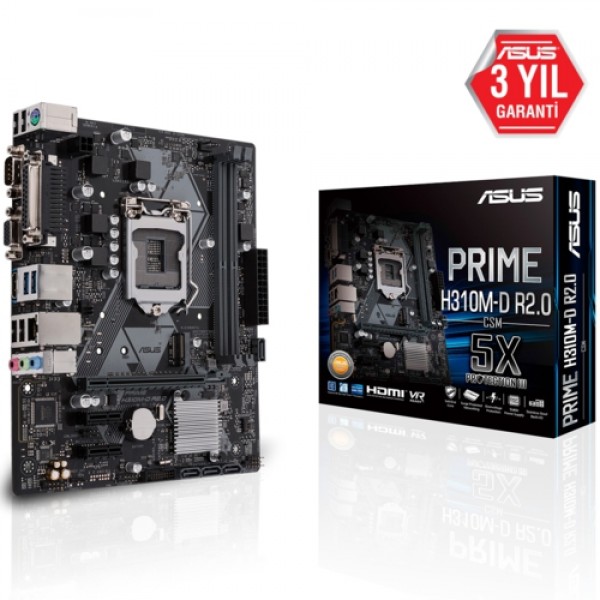 Asus PRIME H310M-D R2.0 DDR4 2666MHz S+V+GL 1151p8