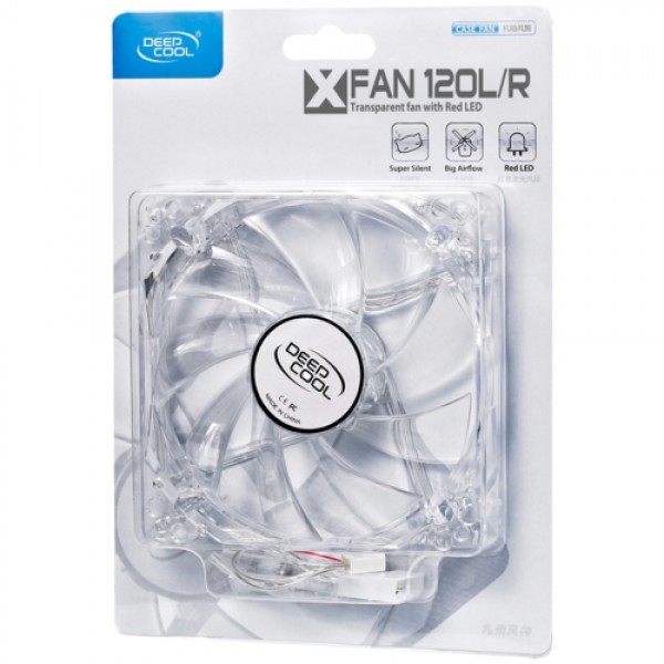 Deep Cool XFAN120L/R Kırmızı Led 120mm Kasa Fanı 