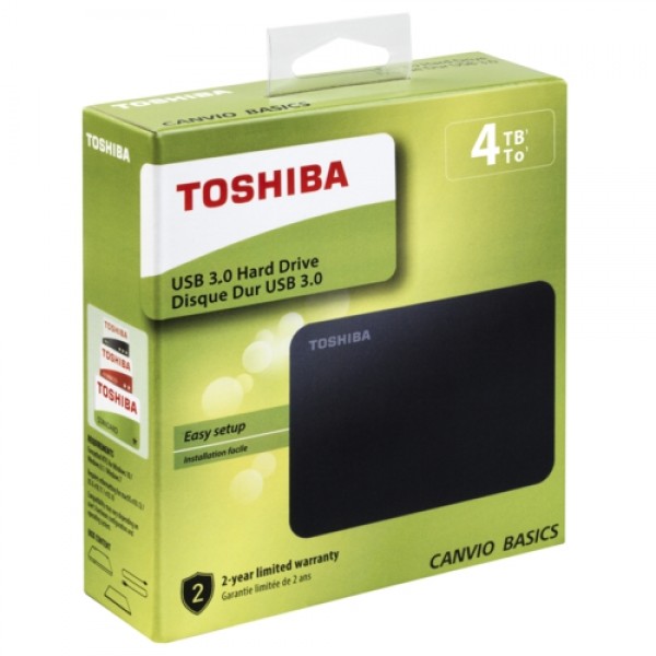 Toshiba 2.5 4TB Canvio Basics HDTB440EK3CA Siyah