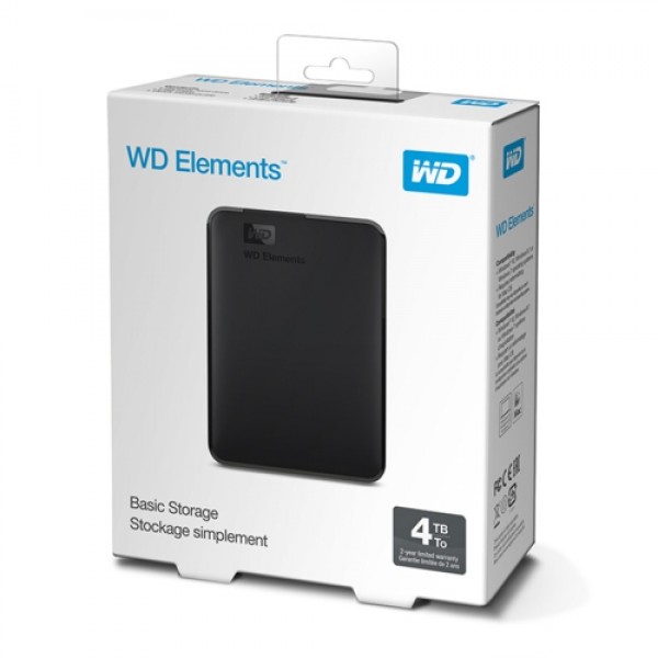 WD 2.5 4TB Elements WDBU6Y0040BBK Siyah