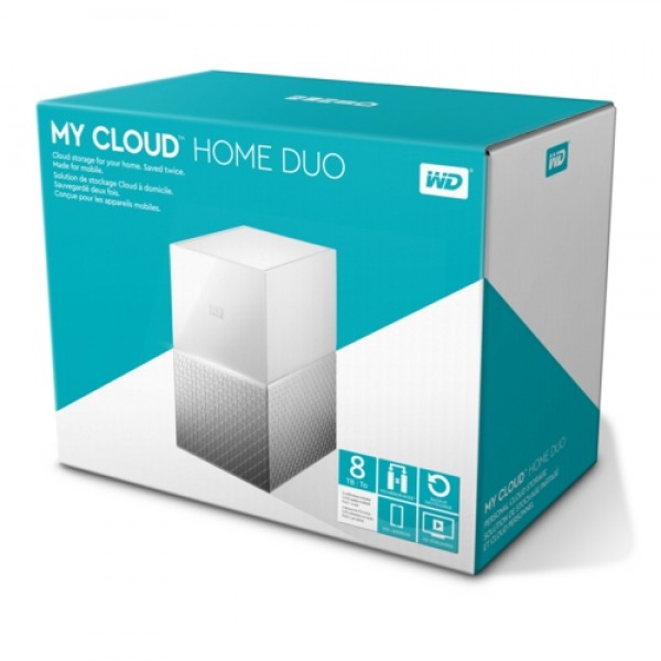 WD 3,5 8TB My Cloud Home Duo WDBMUT0080JWT Beyaz 