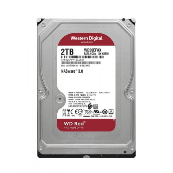 WD RED 3,5 2TB 64MB 5400RPM WD20EFAX