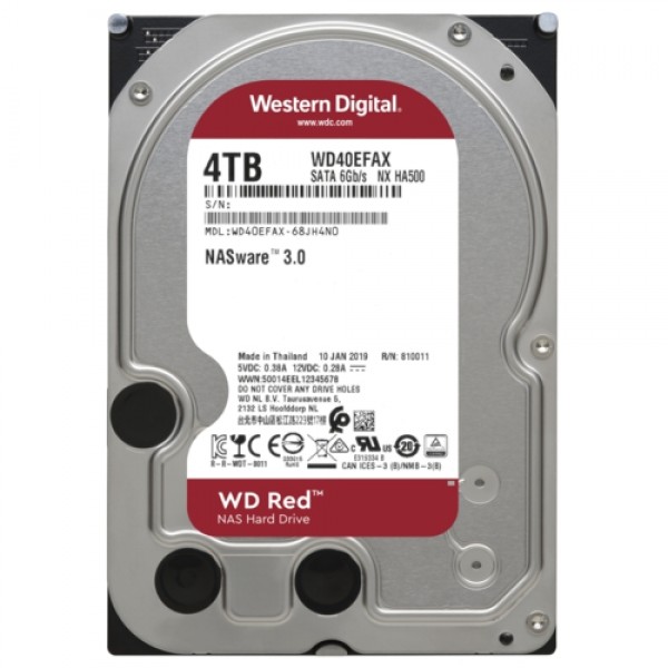 WD RED 3,5 4TB 64MB 5400RPM WD40EFAX