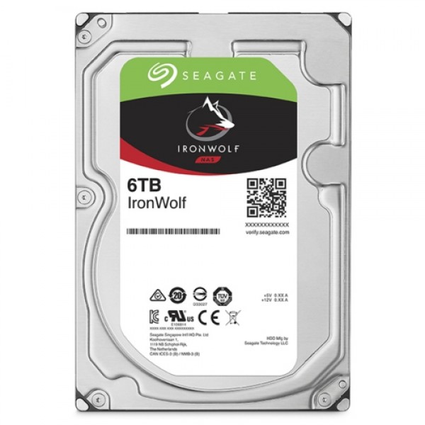 Seagate IRONWOLF 3,5 6TB 256MB 7200 ST6000VN001