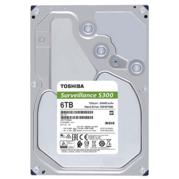 Toshiba 3,5 S300 6TB 256MB 7200RPM HDWT360UZSVA