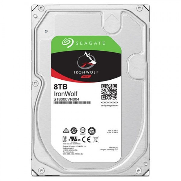 Seagate IRONWOLF 3,5 8TB 256MB 7200 ST8000VN004 