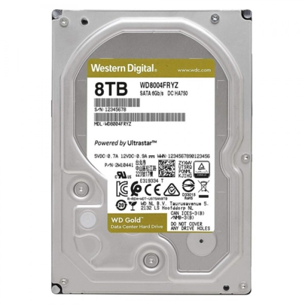 WD GOLD 8TB 3,5 256MB 7200RPM SATA 3 WD8004FRYZ 