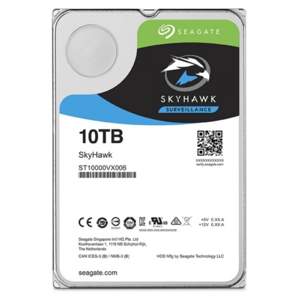 Seagate SKYHAWK 3,5 10TB 256MB 7200 ST10000VX0008