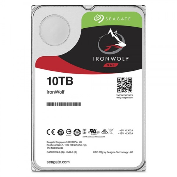 Seagate IRONWOLF 3,510TB 256MB 7200 ST10000VN0008 