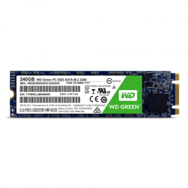 WD 240GB Green Series SSD m.2 Sata WDS240G2G0B 