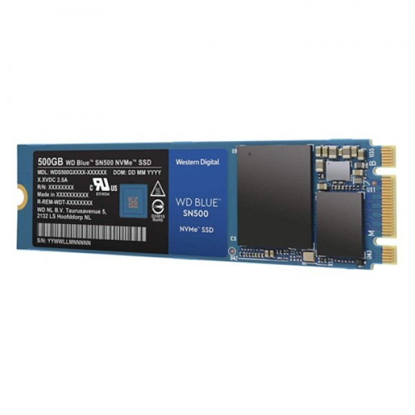 WD 500GB Blue Series SSD m.2 NVMe WDS500G1B0C 