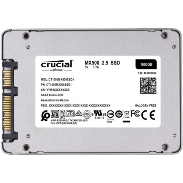 Crucial MX500 1TB SSD Disk CT1000MX500SSD1 