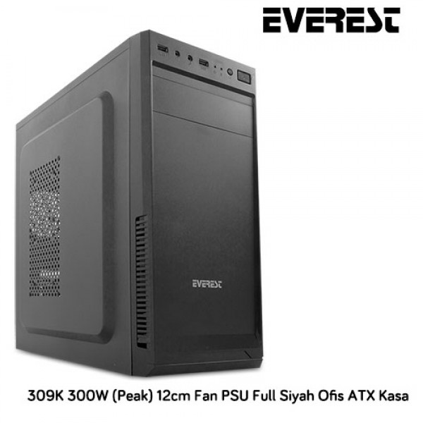 Everest 309K Peak 300W Mid Tower Kasa Siyah