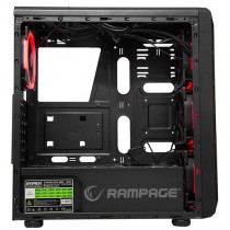 Everest Rampage Shadow 600W Mid Tower Kasa Siyah