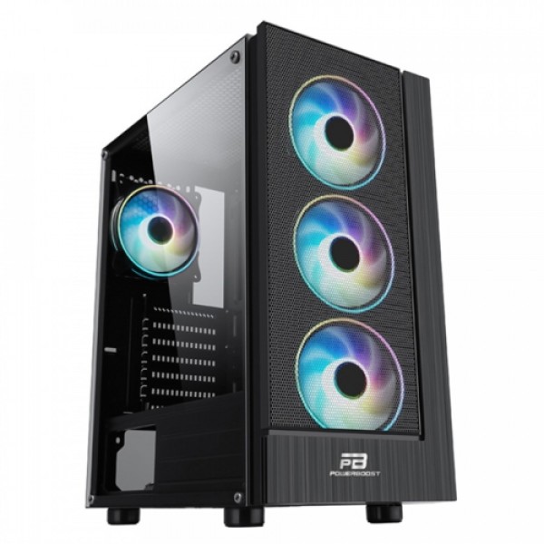 PowerBoost VK-P3301B 500W Mesh Mid Tower Kasa