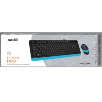 A4 Tech F1010 MM Klavye Mouse Set / Mavi / USB