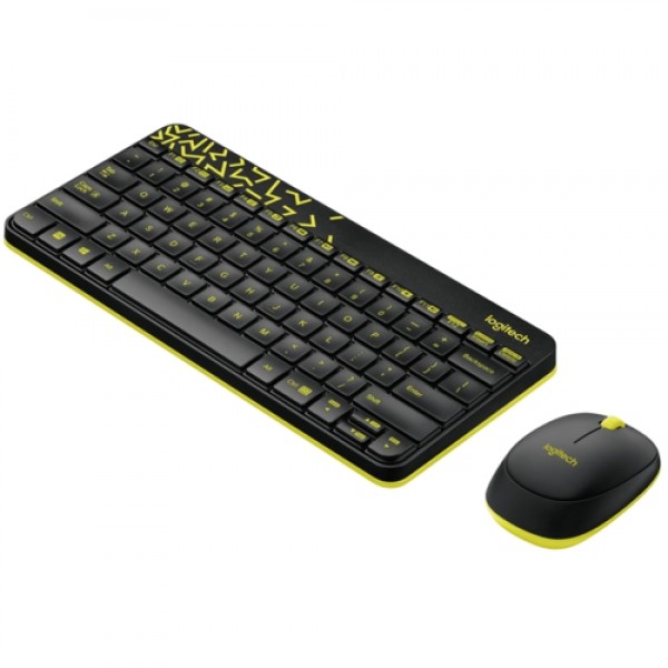 Logitech MK240 Klavye Set Siyah/Sarı 920-008215 