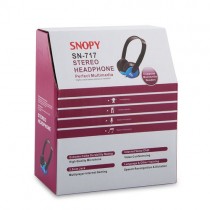 Snopy SN-717 Mikrofonlu Kulaklık Siyah/Mavi