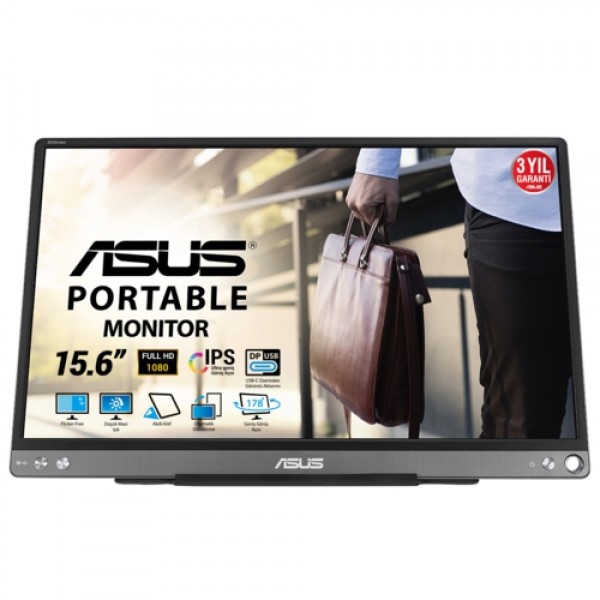 Asus 15.6 MB16ACE IPS Taşınabilir Monitör 5ms Gri