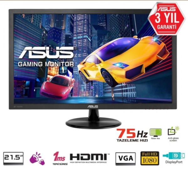 Asus 21.5 VP228QG Gaming MM Monitör 1ms Siyah