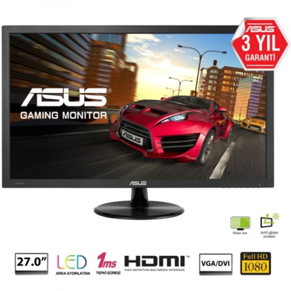 Asus 27 VP278H LED MM Monitör 1ms Siyah 