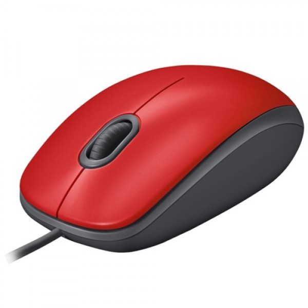 Logitech M110 Silent Mouse Usb Red 910-005489