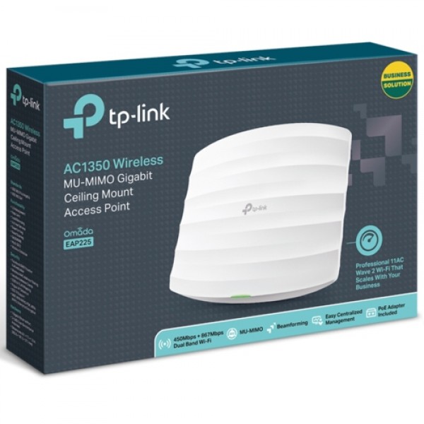 TP-Link EAP225 AC1350 Tavan Tipi Access Point 