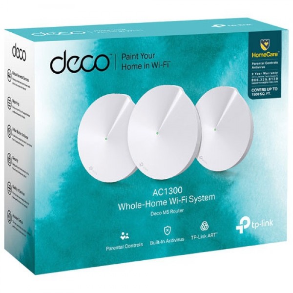 TP-Link Deco M5 AC1300 3'lü Paket Mesh Router