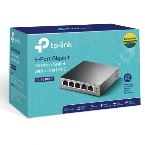 TP-Link TL-SG1005P 5 Port Gigabit 4 Port Poe