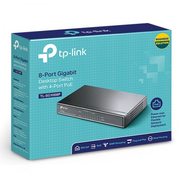 TP-Link TL-SG1008P 8Port Gigabit(4Port PoE) Switch 