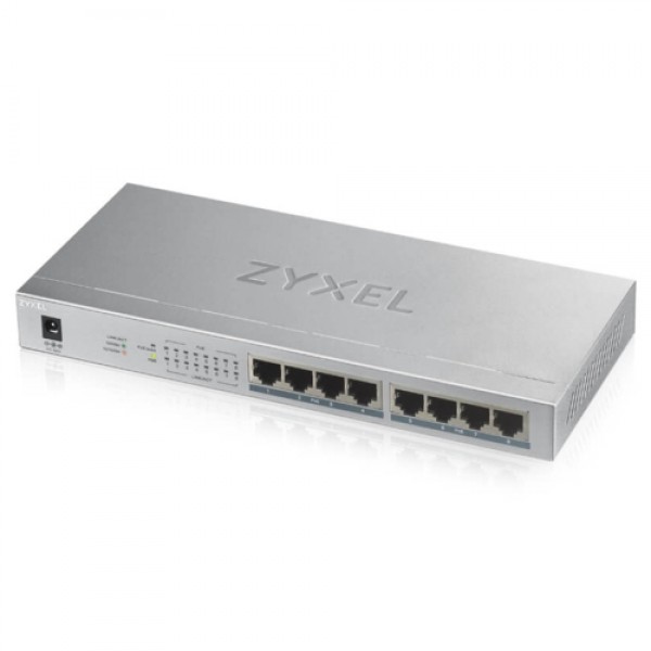 Zyxel GS-1008HP 8Port Gigabit Yönetilmez POE Swit.