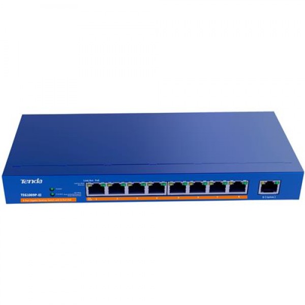 Tenda TEG1009P-EI 8Port 8xPoE 121W Gigabit Swich