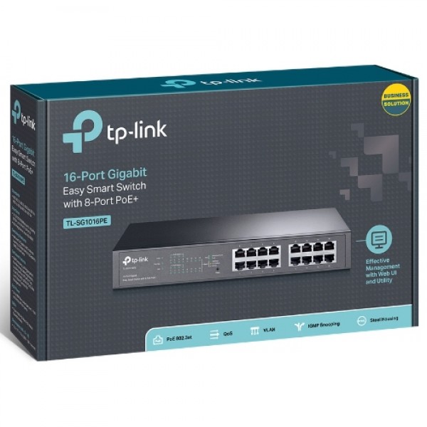 TP-Link TL-SG1016PE 16Port Gigabit Switch(8P POE+) 