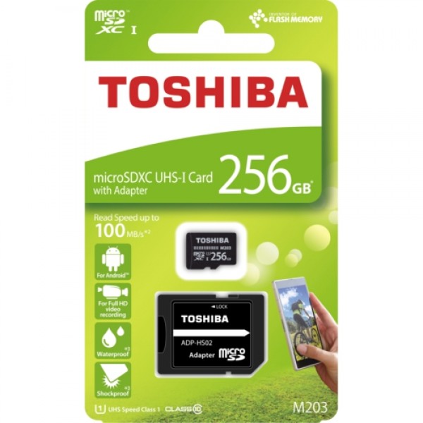 Toshiba 256GB Micro SDXC UHS-1 C10 THN-M203K2560EA 