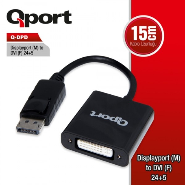 Qport Q-DPD DP TO DVI ÇEVİRİCİ