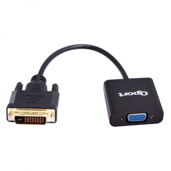 Qport Q-VDV2 Dvi 24+1 to VGA Aktif Dönüştürücü 