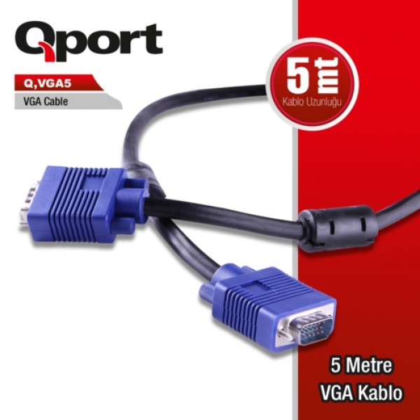 Qport Q-Vga5 5 Metre Vga Kablo 