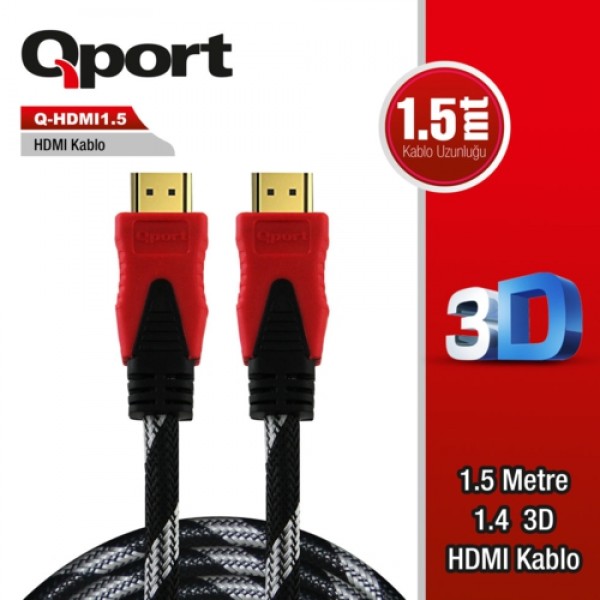 Qport Q-HDMI1.5 1,5m Hdmi Kablo