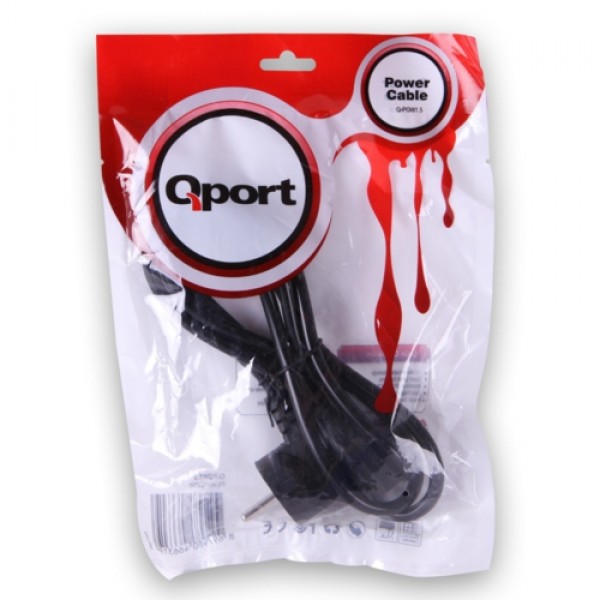 Qport Q-POW1.5 PC Power Kablosu 1.5 Metre 