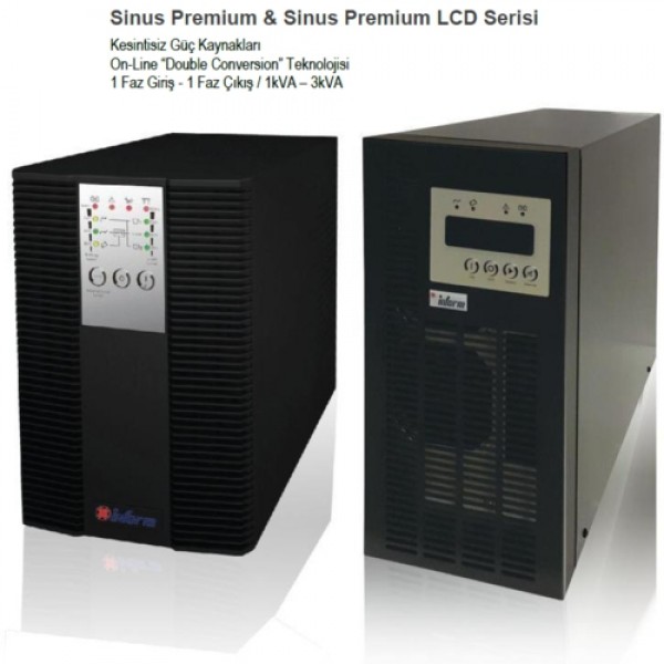 Inform Sinus Premium 1KVA UPS  (2x 7AH) 4-9dk 