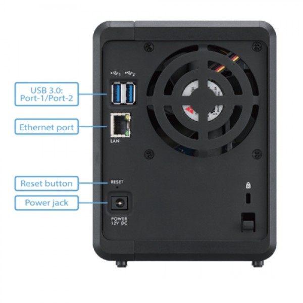 Zyxel NAS326 2x12TB Disk Destekli Nas Cihaz 