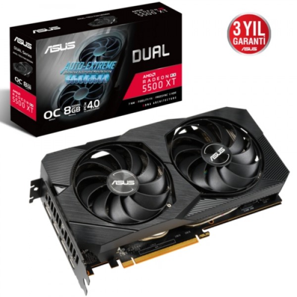 Asus DUAL-RX5500XT-O8G-EVO 8GB 128Bit DDR6