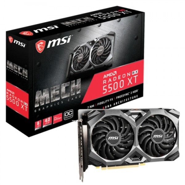 MSI RX5500XT MECH 8G OC GDDR6 128bit 