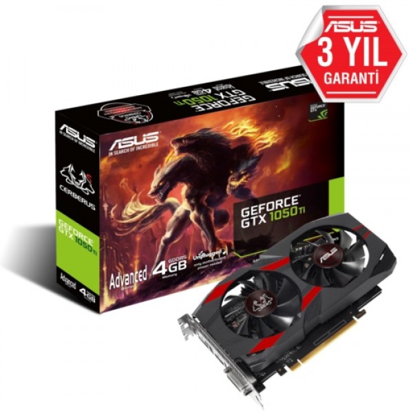 Asus CERBERUS-GTX1050TI-A4G 4GB 128Bit GDDR5 